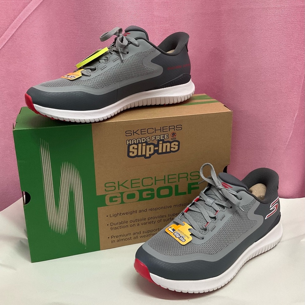 NIB Skechers Go Golf Flight Gray Slip-Ins Shoes Sz 11.5